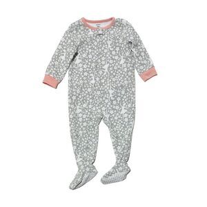 NEW Carters Sparkly Star Ballerina Print Fleece Footed PJs